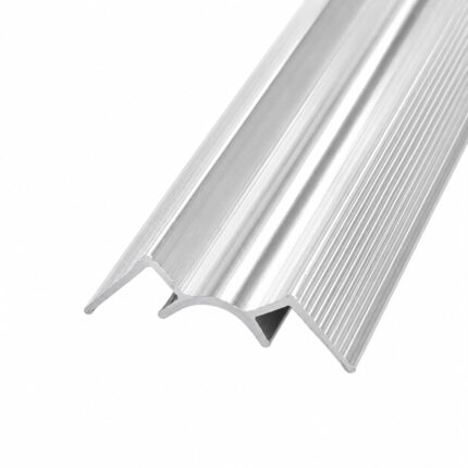 PERFIL ANGULO INTERNO  PARA PLACAS UV COLOR PLATA X 2,5M