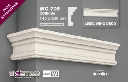 MOLDURA EXTERIOR WING-DECO WC705 x 2m