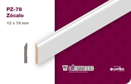 ZOCALO MDF PREPINTADO PZ-78 12X78X2750